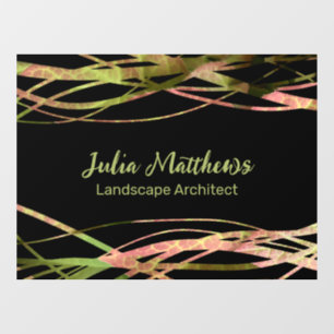 Einzigartiger Naturleaf Landschaftsdesigner Fensteraufkleber