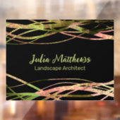 Einzigartiger Naturleaf Landschaftsdesigner Fensteraufkleber (Blatt 2)