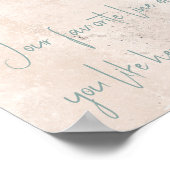 Einzigartiger neataler Ton Goldmandala indische Wa Poster (Ecke)