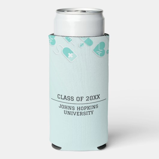 Einzigartiger Nurse-Abschluss Seltzer Can Cooler Selters Dosenkühler (Seltzer Rückseite)