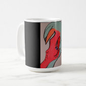 Einzigartiger Original-Charakter-Kunstbecher Kaffeetasse (Vorderseite Links)