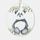 Einzigartiger Panda-Bär Keramikornament (Links)