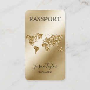 Einzigartiger Pass für Reisen Makeup World Boardin Visitenkarte