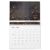 Einzigartiger Paw Print Veterinary Kalender (Mär 2026)