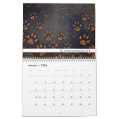 Einzigartiger Paw Print Veterinary Kalender (Jan 2026)