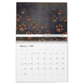 Einzigartiger Paw Print Veterinary Kalender (Feb 2027)