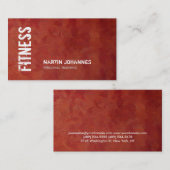 Einzigartiger Personal Trainer für die Fitness Red Visitenkarte (Vorne/Hinten)