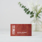 Einzigartiger Personal Trainer für die Fitness Red Visitenkarte (Stehend Vorderseite)