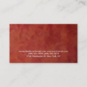 Einzigartiger Personal Trainer für die Fitness Red Visitenkarte (Rückseite)