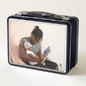 Einzigartiger personalisierter Brauch Metall Brotdose (Rückseite)