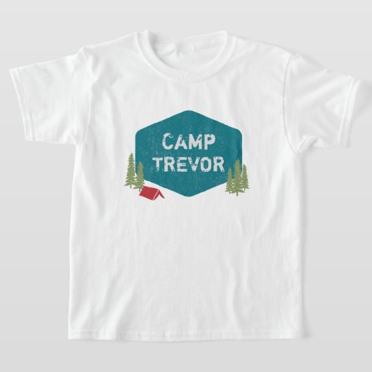 Einzigartiger Personalisierter Campname Geburtstag T-Shirt (Ablage )
