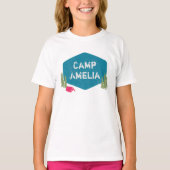 Einzigartiger Personalisierter Campname Geburtstag T-Shirt (Vorderseite)