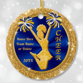 Einzigartiger Personalisierter Cheerleader Weihnac Keramik Ornament