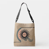 Einzigartiger Personalisierter geometrischer Totbe Tragetaschen Mit Langen Trägern (Rückseite)