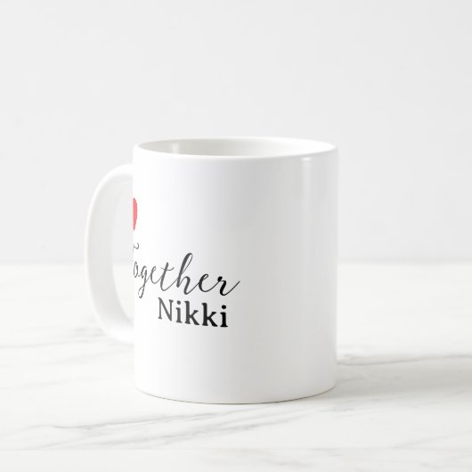 Einzigartiger personalisierter Mug | Benutzerdefin Kaffeetasse (Vorderseite Links)