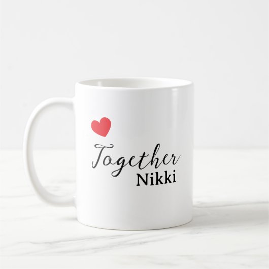 Einzigartiger personalisierter Mug | Benutzerdefin Kaffeetasse (Links)