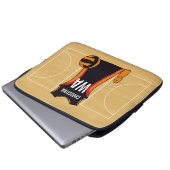 Einzigartiger personalisierter Netball Laptopschutzhülle (Vorne Knopf)