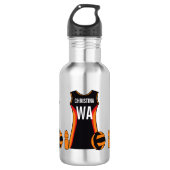 Einzigartiger personalisierter Netball Trinkflasche (Vorderseite)