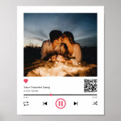 Einzigartiger Personalisierter QR-Code für jedes S Poster (Vorne)