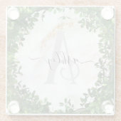 Einzigartiger Personalisierter Schlüsselanhänger m Glasuntersetzer (Rückseite)