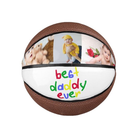 Einzigartiger Personalisierter Tag des besten Vate Mini Basketball (Vorderseite)
