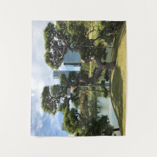 Einzigartiger Pinienbaum Wandteppich (Vorderseite)