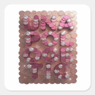 Einzigartiger Pinker UNAPOLOGETISCHER Sticker Graf