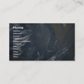 Einzigartiger Plastik Visitenkarte