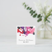 Einzigartiger polnischer Splash Nail Künstler Quadratische Visitenkarte (Stehend Vorderseite)