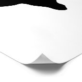 Einzigartiger Pop Art Buffalo Bison Silhouette Pos Poster (Ecke)