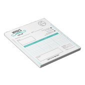 Einzigartiger Preis für das türkisfarbene Logo Notizblock (angewinkelt)