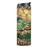 Einzigartiger Print-Schalter für Grün und Gold Thermosbecher (Nach links gedreht)