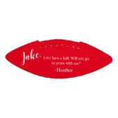 Einzigartiger Prom Dance Vorschlag Frage Football  (Panel)