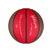 Einzigartiger Prom formaler Tanzvorschlag Frage Ba Mini Basketball (Vertikal)