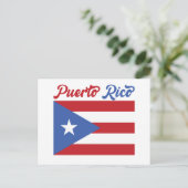 Einzigartiger Puerto Rico Flag Einladung Postkarte (Stehend Vorderseite)