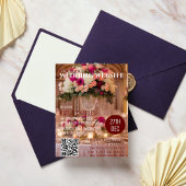 Einzigartiger QR-Code für das benutzerdefinierte M RSVP Karte