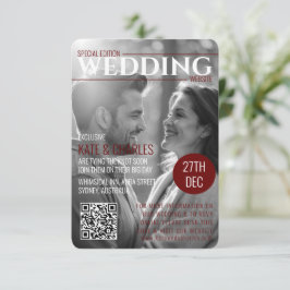 Einzigartiger QR-Code für das benutzerdefinierte M RSVP Karte