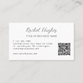 Einzigartiger QR-Code für Wasserfarben Visitenkarte (Rückseite)