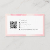 Einzigartiger QR Code Social Media Personal Visitenkarte (Rückseite)