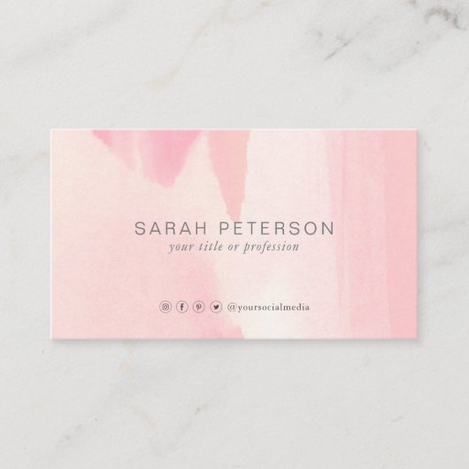 Einzigartiger QR Code Social Media Personal Visitenkarte (Vorderseite)