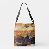 Einzigartiger Rabe wings crossbody Handtasche (Rückseite)