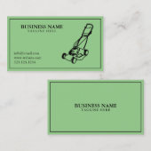 Einzigartiger Rasenmäherservice für Grüne und Schw Visitenkarte (Vorne/Hinten)