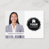 Einzigartiger Real Anwesen Agent Visitenkarte (Rückseite)