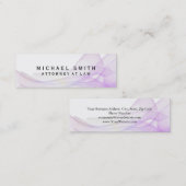 Einzigartiger Rechtsanwalt Abstrakt Mini Visitenkarte (Vorne/Hinten)