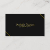 Einzigartiger Reinigungsservice für Black & Gold H Visitenkarte (Rückseite)