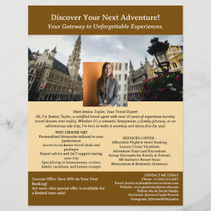 Einzigartiger Reiseagent Flyer