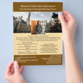 Einzigartiger Reiseagent Flyer (Hand)