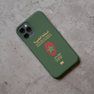 Einzigartiger Reisepass für Marokko Print Souvenir Case-Mate iPhone 14 Hülle