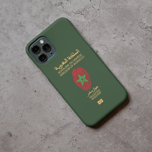 Einzigartiger Reisepass für Marokko Print Souvenir Case-Mate iPhone Hülle