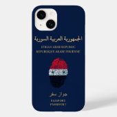 Einzigartiger Reisepass für Syrien Print Souvenir Case-Mate iPhone Hülle (Rückseite)